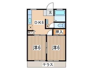 エントピアヤナイＡの物件間取画像